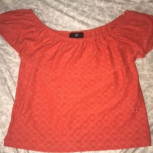 Coral Orange summer top